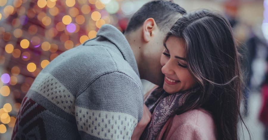 christmas couple